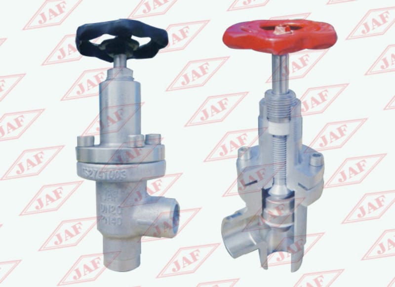 對焊直角截止閥J64F（B）-25(40）、對焊直角節(jié)流閥L61F(B)-25(40）